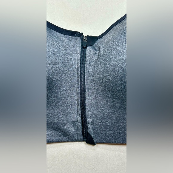 Avia Zip Up Sports High Intensity Full Coverage Bra Black Gray 38D - Picture 4 of 9
